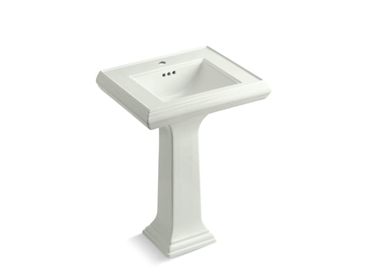 KOHLER K-2238-1-NY Memoirs Classic 24-1/4" Rectangular Pedestal Bathroom Sink In Dune