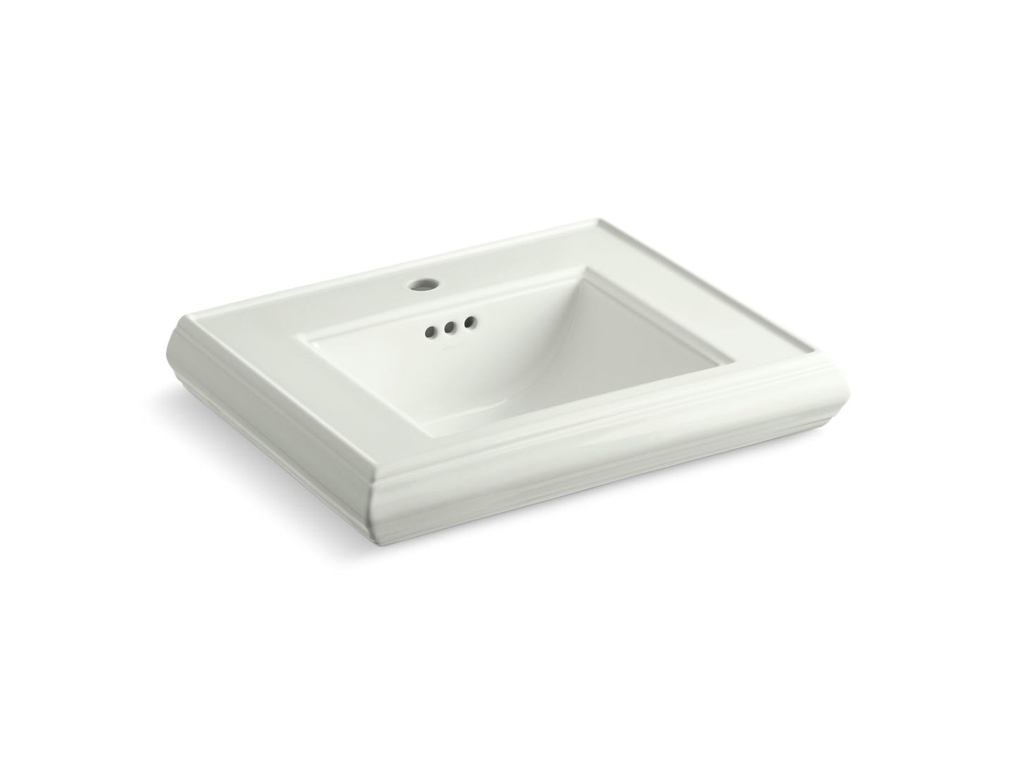 KOHLER K-2239-1-NY Memoirs Pedestal/Console Table Bathroom Sink Basin With Single Faucet-Hole Drilling In Dune