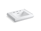 KOHLER K-2239-8-0 Memoirs Pedestal/Console Table Bathroom Sink Basin With 8" Widespread Faucet Holes - White