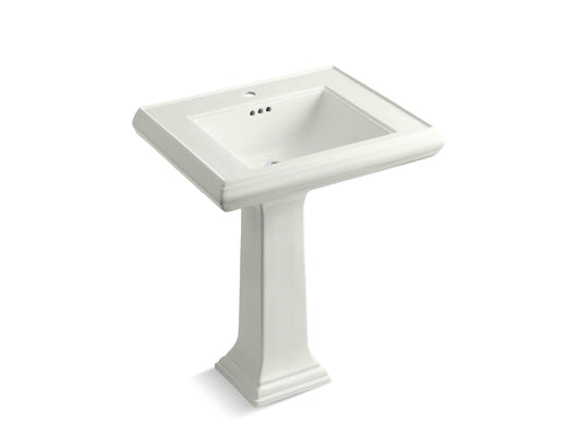 KOHLER K-2258-1-NY Memoirs Classic 27-1/4" Rectangular Pedestal Bathroom Sink In Dune