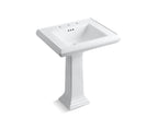 KOHLER K-2258-8-95 Memoirs Classic 27-1/4" Rectangular Pedestal Bathroom Sink - Ice Grey