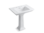 KOHLER K-2268-8-H15 Memoirs Stately 30-3/4" Rectangular Pedestal Bathroom Sink - 150Th Spring Green