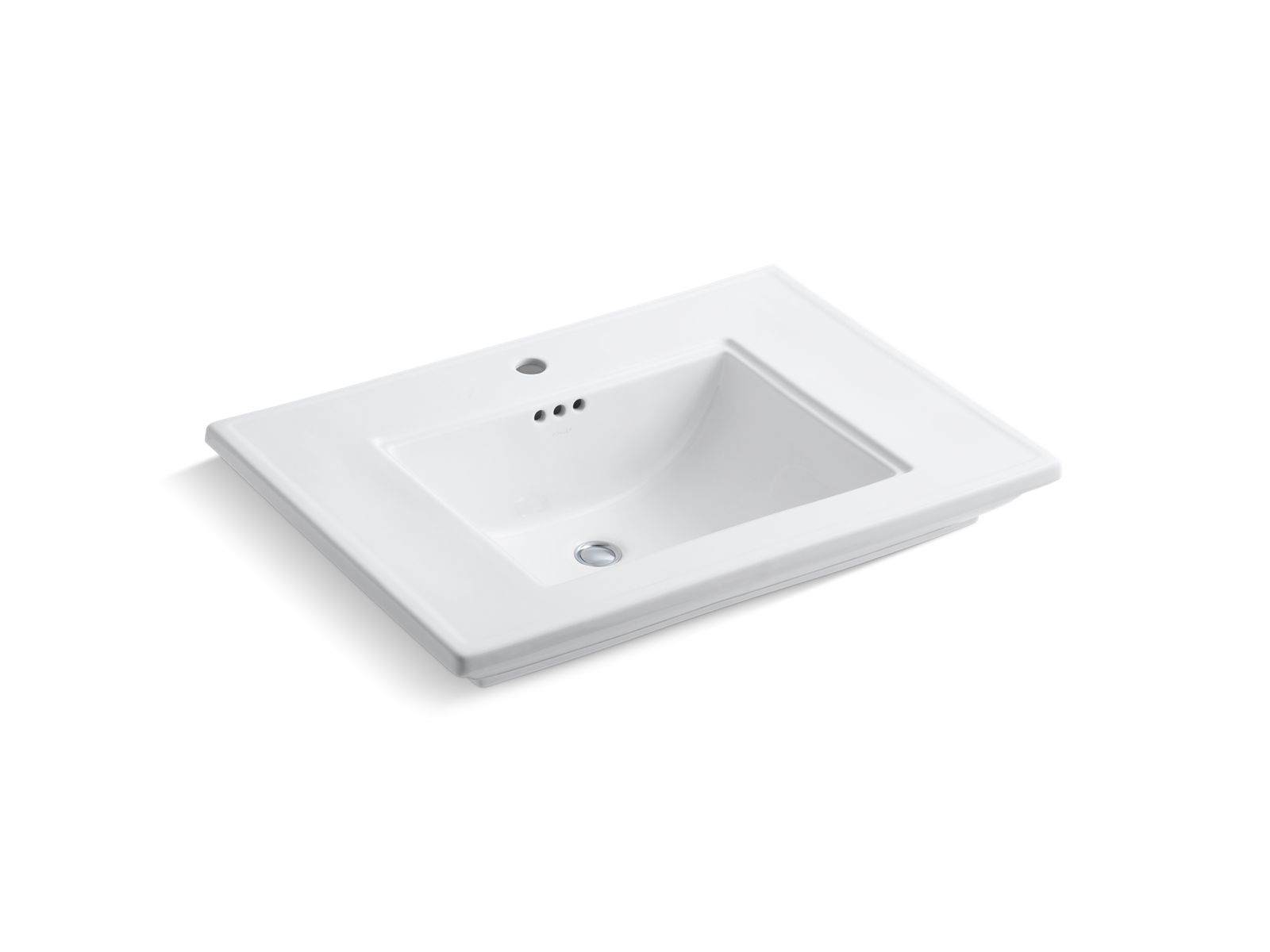 KOHLER K-2269-1-0 Memoirs Stately 30-11/16" Pedestal/Console Table Bathroom Sink - White