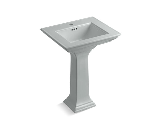 KOHLER K-2344-1-95 Memoirs Stately 24-1/2" Rectangular Pedestal Bathroom Sink In Ice Grey