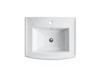 KOHLER K-2359-1-NY Archer 24" Rectangular Pedestal Bathroom Sink - Dune