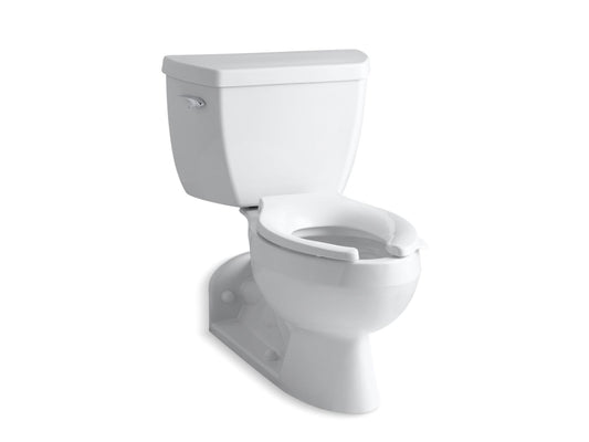 KOHLER K-3554-T-0 Barrington Two-Piece Elongated Toilet, 1.6 Gpf In White