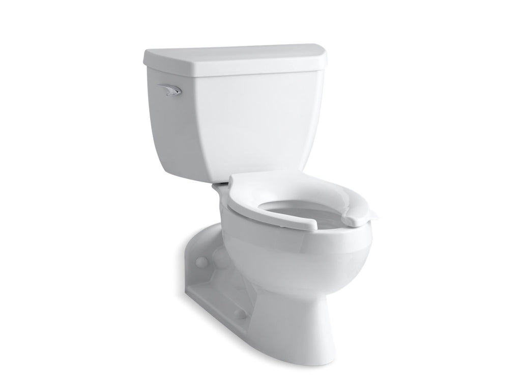 KOHLER K-3652-T-0 Barrington Two-Piece Elongated Toilet, 1.0 Gpf - White