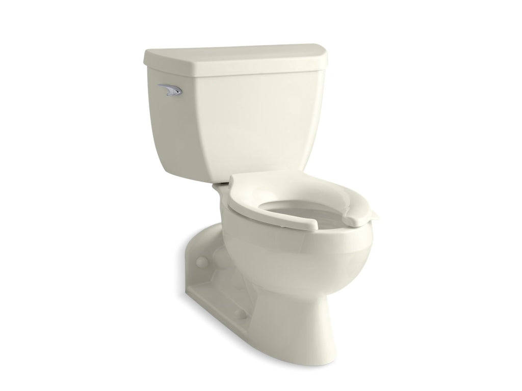 KOHLER K-3652-T-96 Barrington Two-Piece Elongated Toilet, 1.0 Gpf - Biscuit