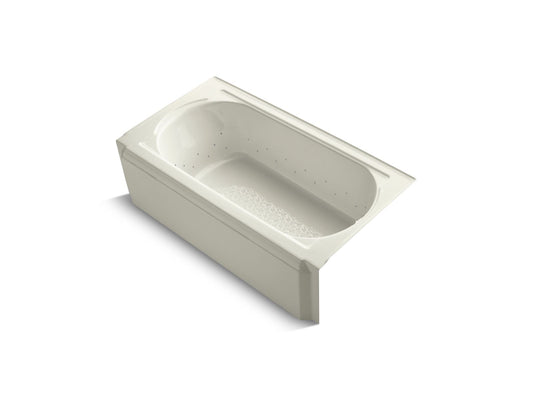 KOHLER K-724-GCP-96 Memoirs 60" X 33-3/4" Alcove Bubblemassage Air Bath, Right Drain In Biscuit