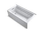 KOHLER K-1124-LA-0 Archer 72" X 36" Alcove Whirlpool Bath With Alcove, Left Drain - White
