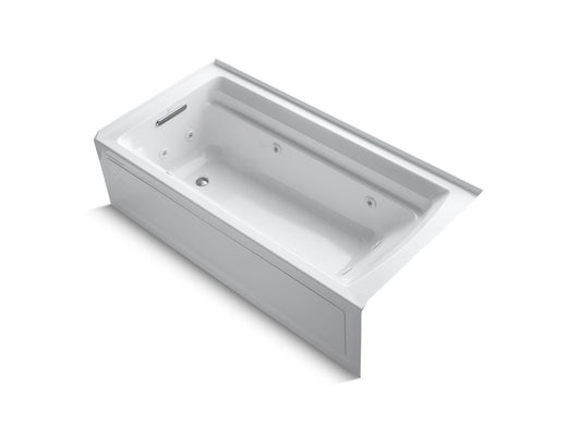 KOHLER K-1124-LA-0 Archer 72" X 36" Alcove Whirlpool Bath With Alcove, Left Drain In White