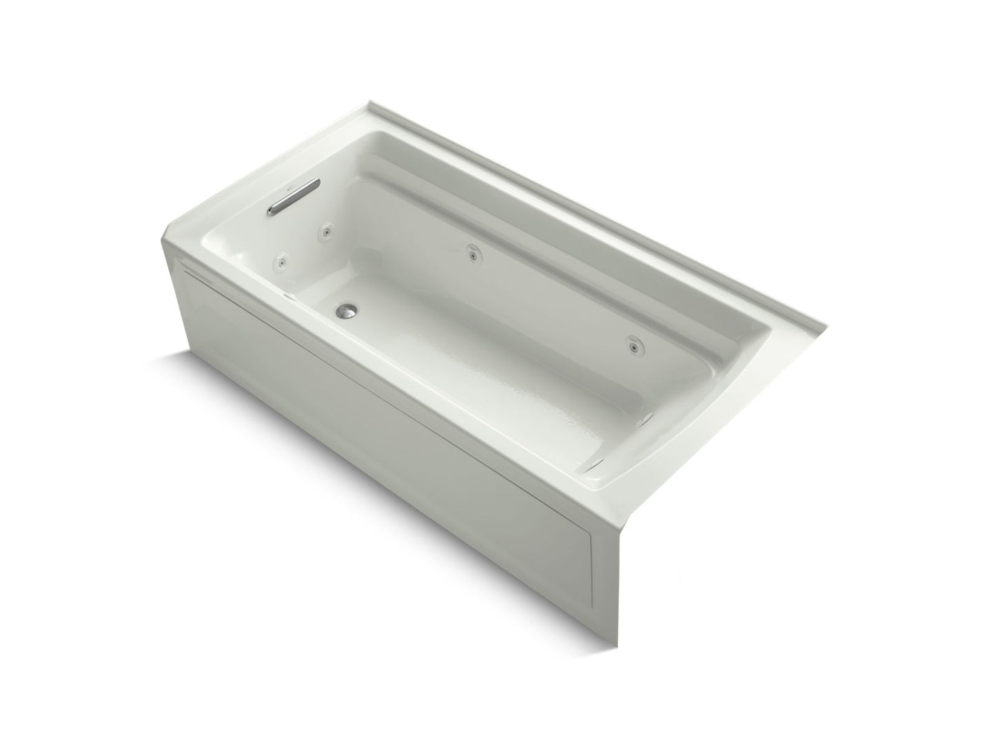 KOHLER K-1124-LA-NY Archer 72" X 36" Alcove Whirlpool Bath With Alcove, Left Drain In Dune