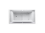KOHLER K-1188-C1-0 Sok 63" X 31-1/2" Drop-In Effervescence Bath With Chromatherapy And Right-Hand Drain - White