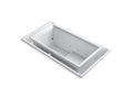 KOHLER K-1189-C1-0 Sok 63" X 31-1/2" Drop-In Effervescence Bath With Chromatherapy And Left-Hand Drain - White