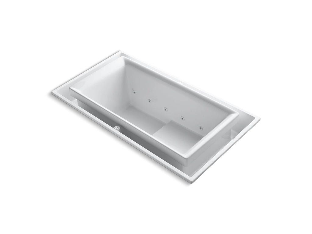 KOHLER K-1189-RE-0 Sok 63" X 31-1/2" Drop-In Effervescence Bath With Left-Hand Drain - White
