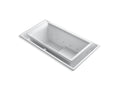 KOHLER K-1189-RE-0 Sok 63" X 31-1/2" Drop-In Effervescence Bath With Left-Hand Drain - White