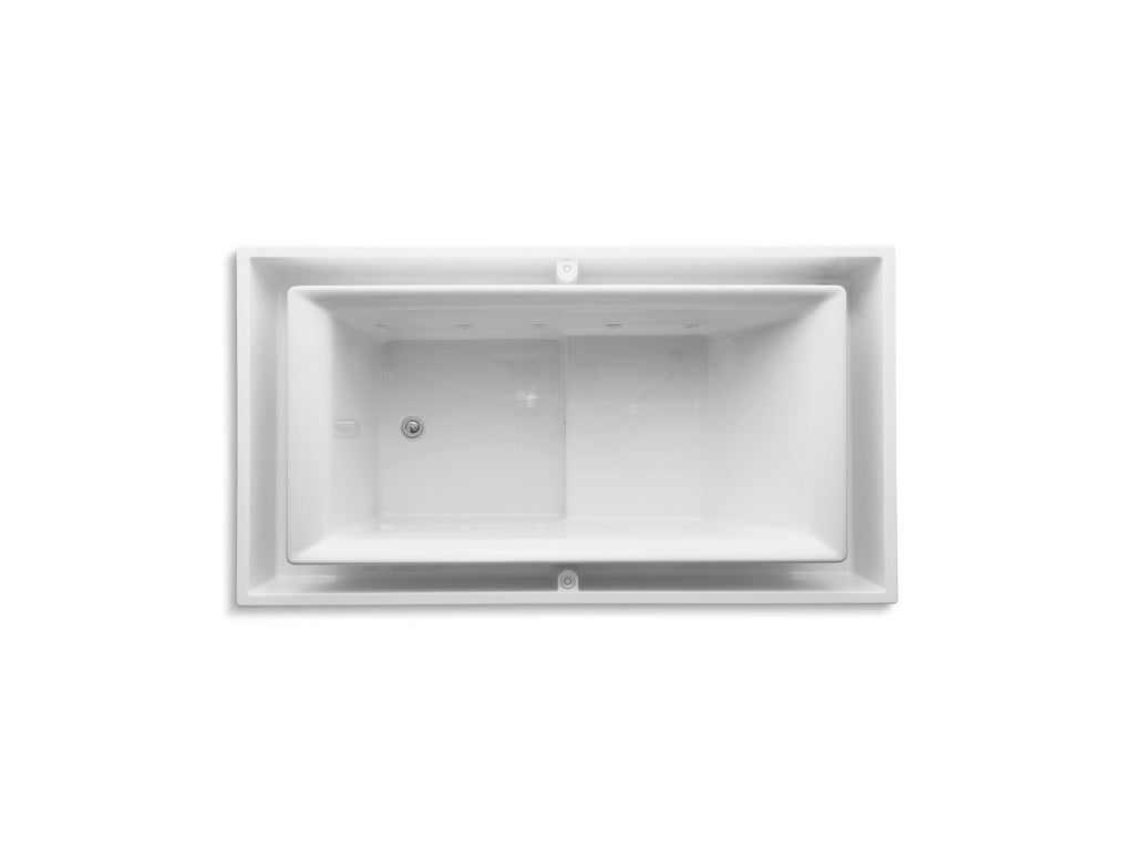 KOHLER K-1189-RE-0 Sok 63" X 31-1/2" Drop-In Effervescence Bath With Left-Hand Drain - White