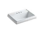 KOHLER K-2991-4-0 Tresham 21-3/4" Rectangular Drop-In Bathroom Sink - White
