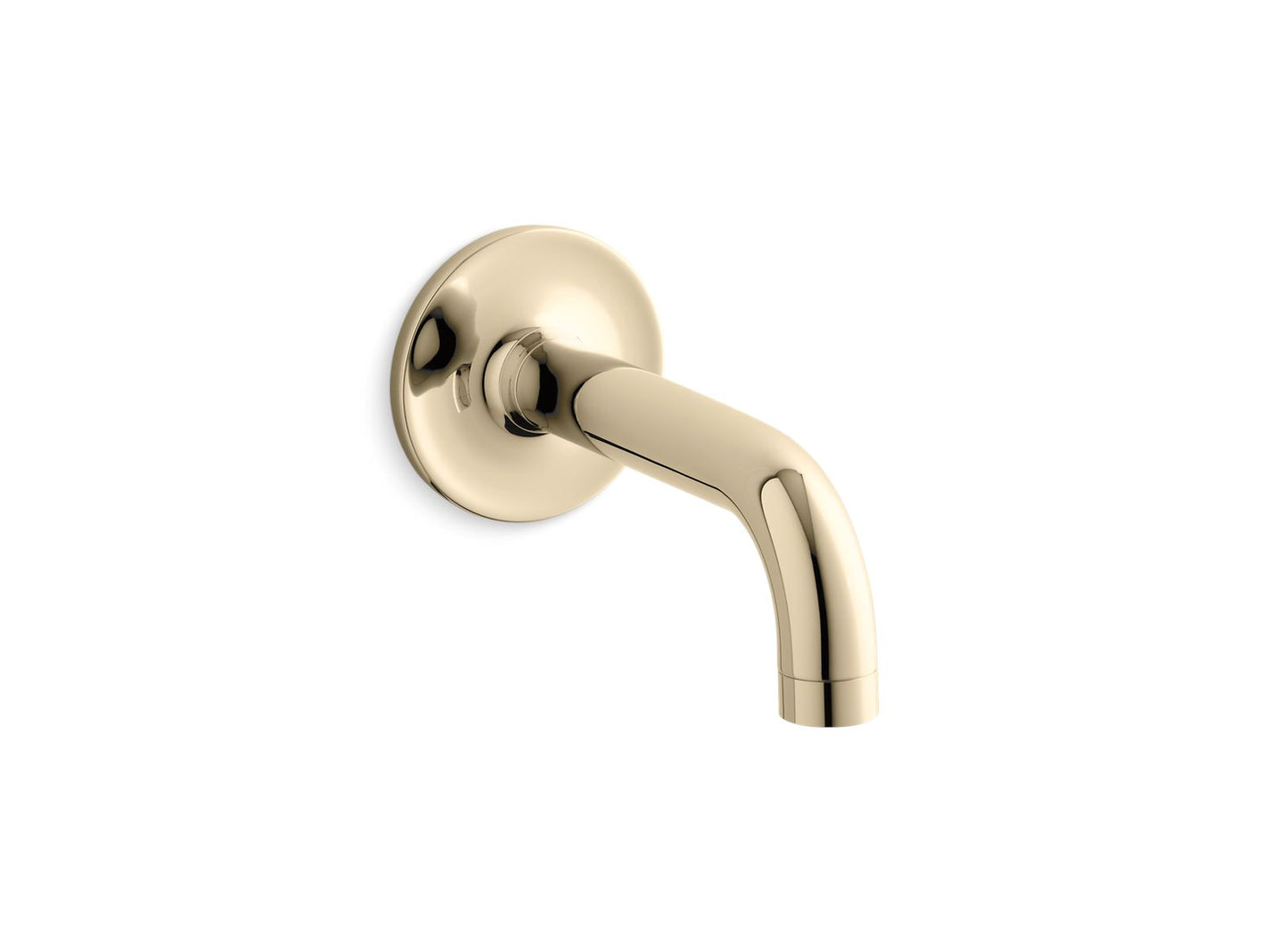 KOHLER K-14427-AF Purist Wall-Mount Bath Spout In Vibrant French Gold