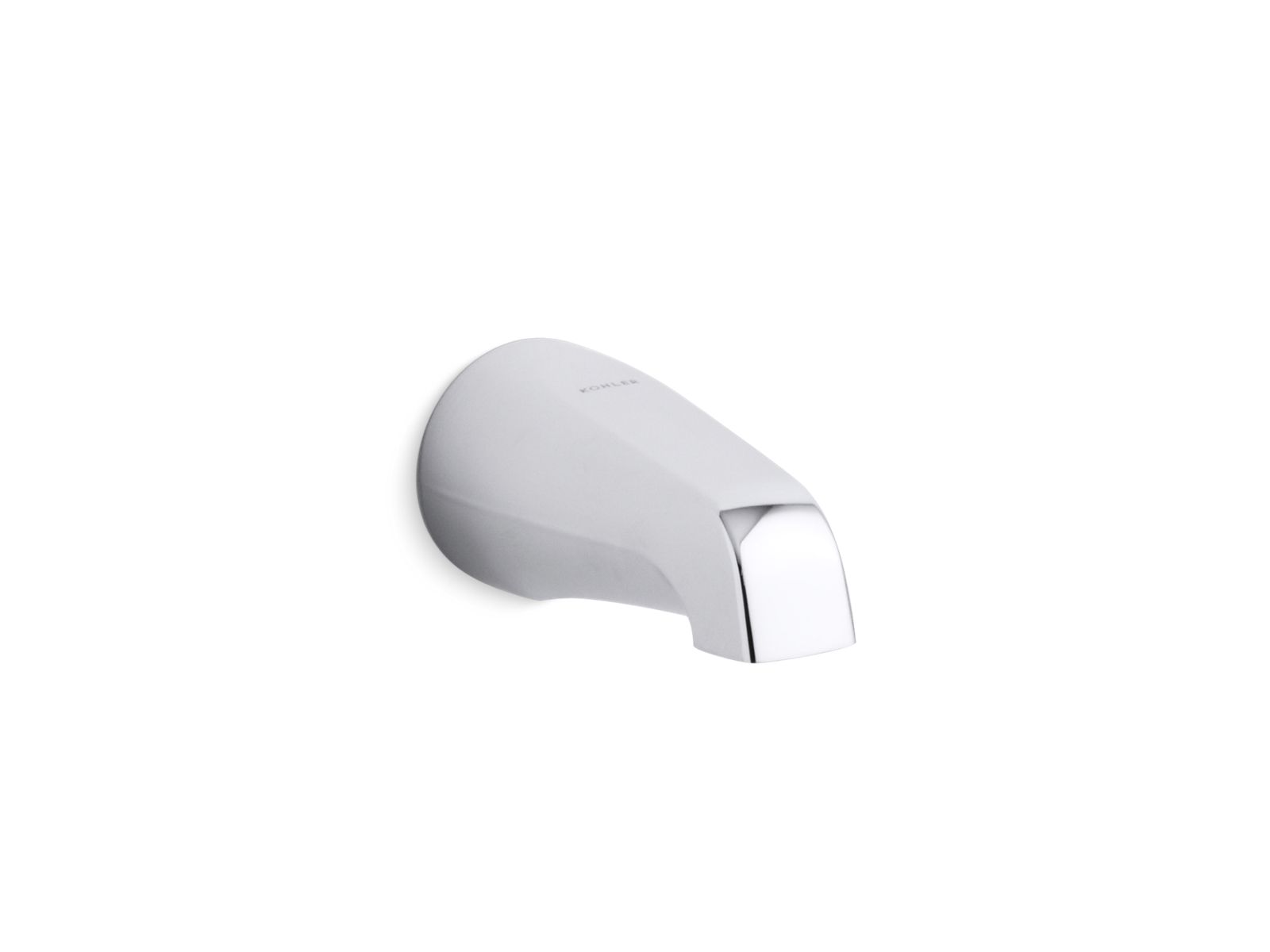 KOHLER K-15135-S-CP Coralais Wall-Mount Bath Spout, 4-7/8", Slip-Fit Connection - Polished Chrome