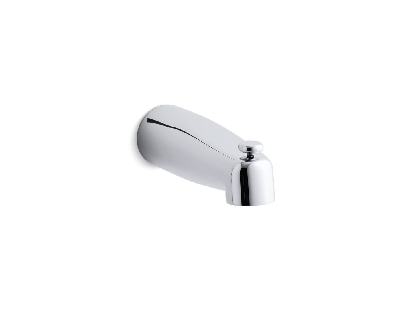 KOHLER K-15138-CP Coralais Wall-Mount Bath Spout With Diverter, 8" In Polished Chrome