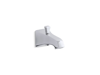 KOHLER K-496-V-CP Memoirs Stately Wall-mount bath spout with Deco design and diverter - Polished Chrome