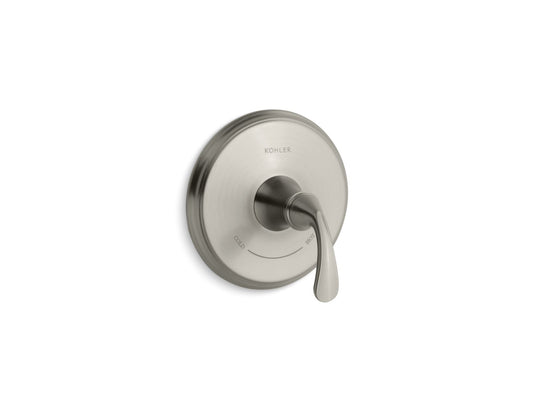 KOHLER K-T10359-4-BN Forte Mastershower Temperature Control Valve Trim In Vibrant Brushed Nickel