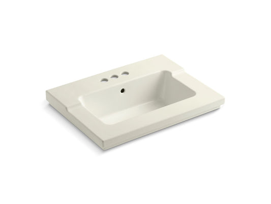 KOHLER K-2979-4-96 Tresham Vanity-Top Bathroom Sink With 4" Centerset Faucet Holes In Biscuit