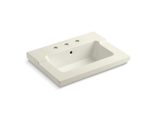 KOHLER K-2979-8-96 Tresham Vanity-Top Bathroom Sink With 8" Widespread Faucet Holes In Biscuit