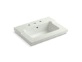 KOHLER K-2979-8-NY Tresham Vanity-Top Bathroom Sink With 8" Widespread Faucet Holes In Dune