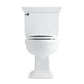 KOHLER K-3933-0 Memoirs Stately Two-Piece Round-Front Toilet, 1.28 Gpf In White