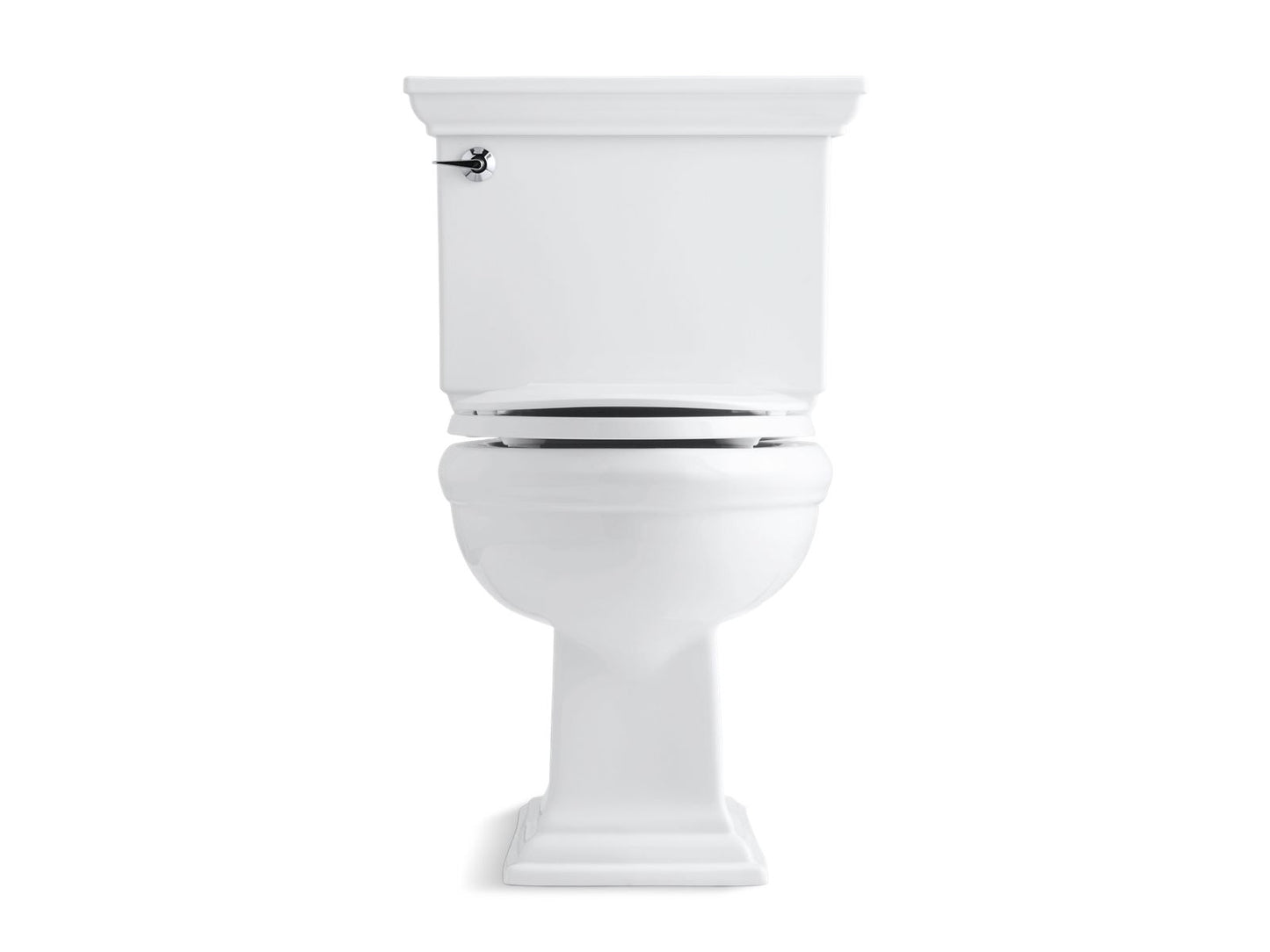 KOHLER K-3933-0 Memoirs Stately Two-Piece Round-Front Toilet, 1.28 Gpf In White