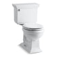 KOHLER K-3933-0 Memoirs Stately Two-Piece Round-Front Toilet, 1.28 Gpf In White