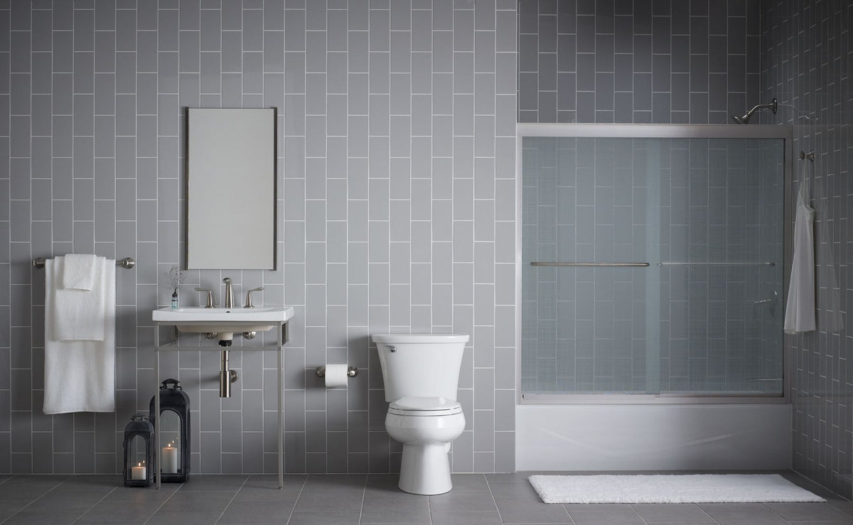 KOHLER K-716-96 Villager 60" X 30-1/4" Alcove Bath, Right Drain - Biscuit