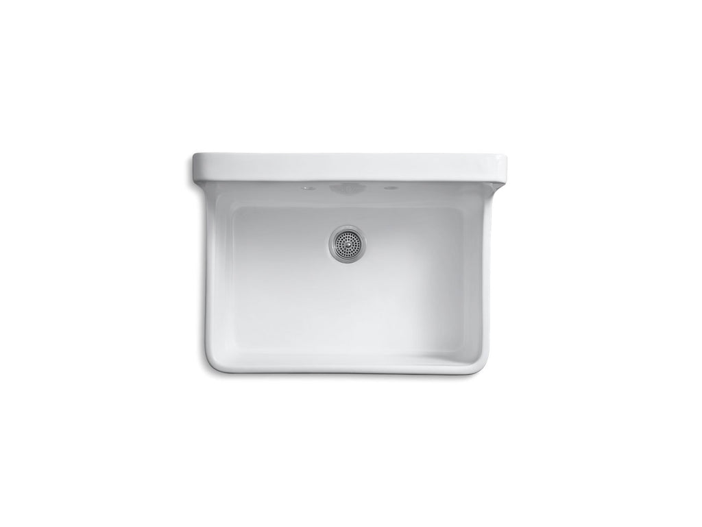 KOHLER K-12700-0 Gilford 30" Top-/Wall-Mount Single-Bowl Farmhouse Kitchen Sink - White