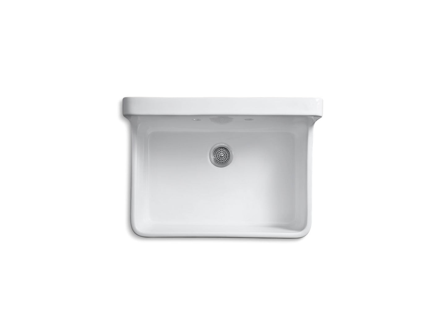 KOHLER K-12700-0 Gilford 30" top-/wall-mount single-bowl farmhouse kitchen sink - White