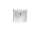 KOHLER K-12784-0 Gilford 24" X 22" Bracket-Mount Scrub-Up/Plaster Sink With Single Faucet Hole - White