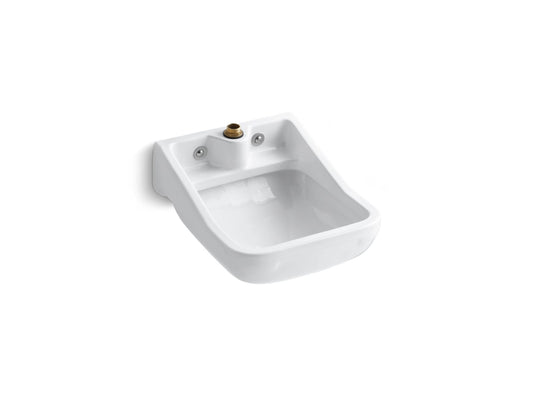 KOHLER K-12867-0 Camerton 25" Wall-Mount Blow-Out Service Sink In White