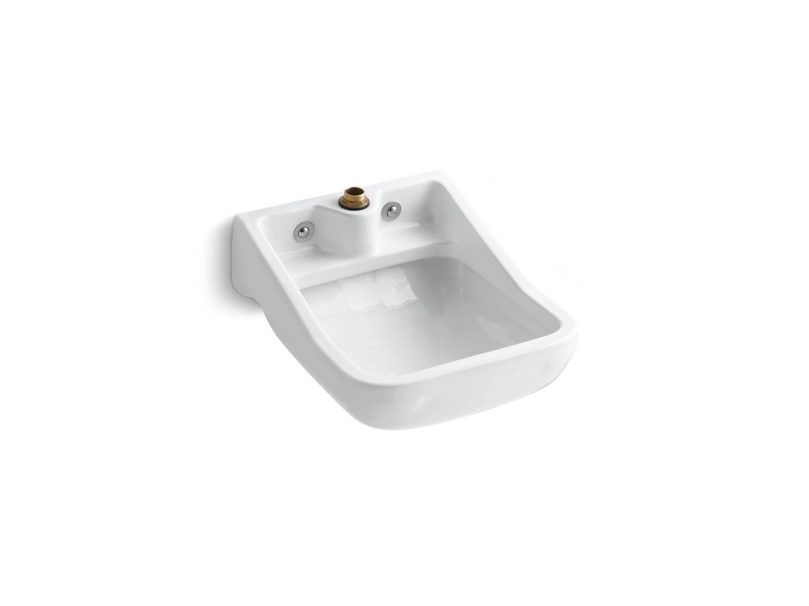 KOHLER K-12867-0 Camerton 25" Wall-Mount Blow-Out Service Sink - White