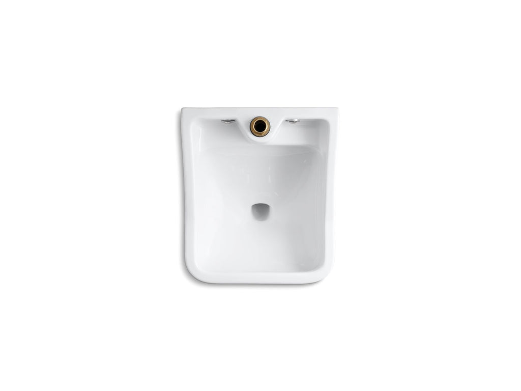KOHLER K-12867-0 Camerton 25" Wall-Mount Blow-Out Service Sink - White