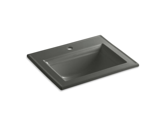 KOHLER K-2337-1-58 Memoirs Stately 22-3/4" Rectangular Drop-In Bathroom Sink In Thunder Grey