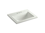 KOHLER K-2337-4-NY Memoirs Stately 22-3/4" Rectangular Drop-In Bathroom Sink - Dune