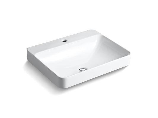 KOHLER K-2660-1-0 Vox 23" Rectangular Vessel Bathroom Sink In White