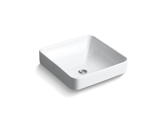 KOHLER K-2661-0 Vox 16-1/4" Square Vessel Bathroom Sink In White