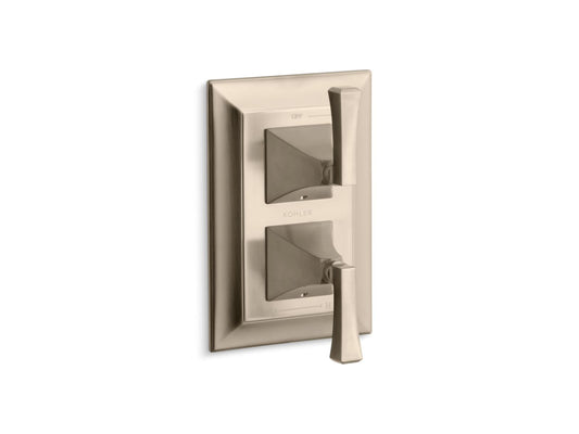 KOHLER K-T10422-4V-BV Memoirs Stately MasterShower temperature and volume control valve trim - Vibrant Brushed Bronze