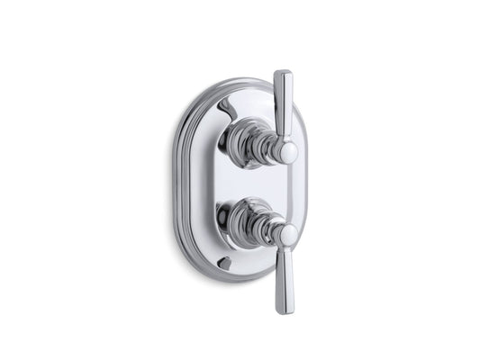 KOHLER K-T10594-4-CP Bancroft Mastershower Temperature And Volume Control Valve Trim In Polished Chrome