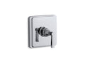 KOHLER K-TS13135-4A-CP Pinstripe Pure Rite-Temp Valve Trim With Lever Handle - Polished Chrome