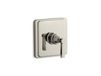 KOHLER K-TS13135-4A-SN Pinstripe Pure Rite-Temp Valve Trim With Lever Handle - Vibrant Polished Nickel