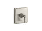 KOHLER K-T13173-4A-BN Pinstripe Mastershower Temperature Control Valve Trim With Lever Handle - Vibrant Brushed Nickel