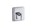 KOHLER K-T13173-4A-CP Pinstripe Mastershower Temperature Control Valve Trim With Lever Handle - Polished Chrome